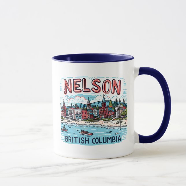 Nelson BC Canada  Mug (Right)