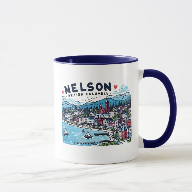 Nelson BC Canada  Mug (Right)