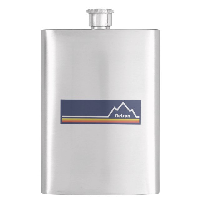 Nelson British Columbia Hip Flask (Front)