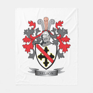 Nelson Coat of Arms Fleece Blanket