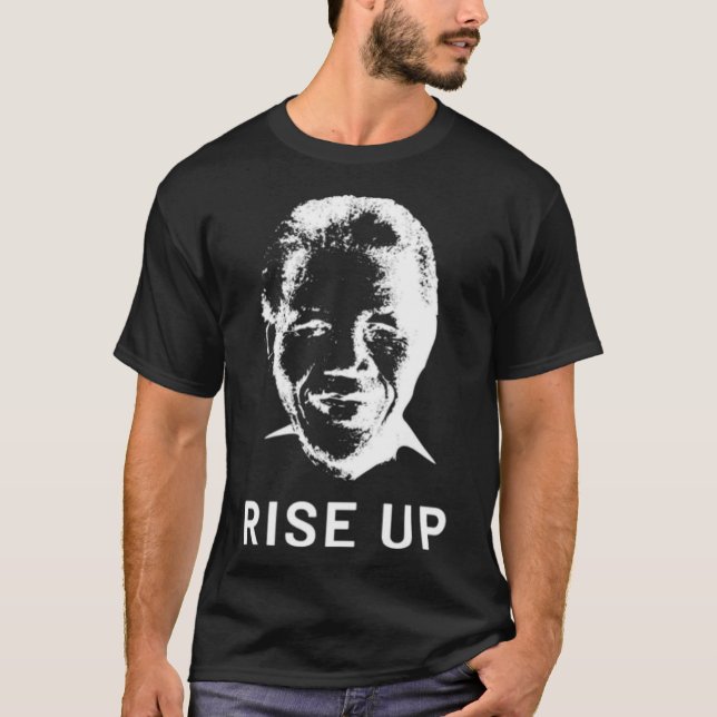 Nelson Mandela Rise Up T-Shirt (Front)