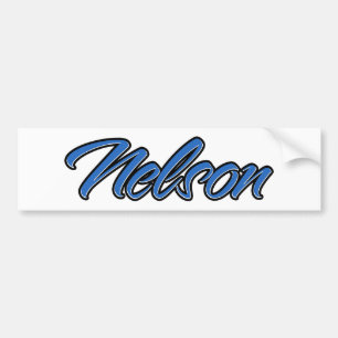 Nelson Name blue Aufkleber Sticker Autoaufkleber