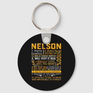 Nelson Name Shirt D Nelson Last Name Key Ring