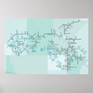 Nelson River and Lake Winnipeg, 30" x 20" Poster