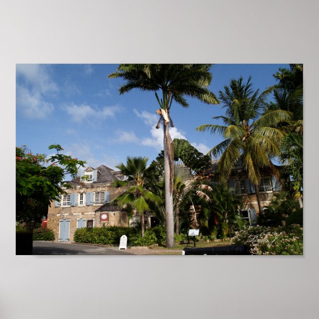 Nelsons Dockyard Antigua Canvas Print (Front)