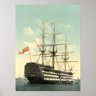 Nelson's HMS Victory archival print