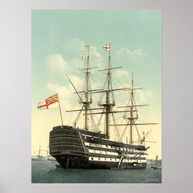 Nelson's HMS Victory archival print (Front)