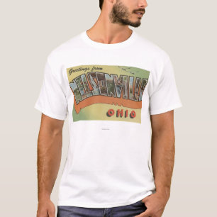 Nelsonville, Ohio - Large Letter Scenes T-Shirt