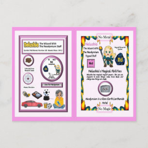 Nelushia Wizard - Neodymium Element Postcard