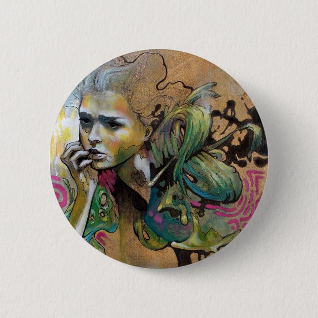 Nema Reflects on Peculiar Events 6 Cm Round Badge (Front)