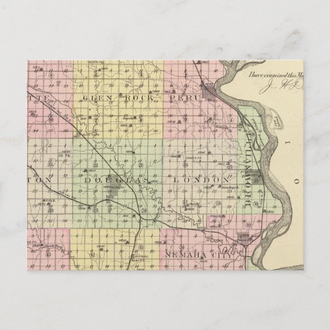 Nemaha County, Nebraska Postcard (Front)