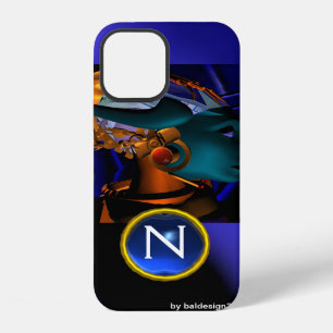 NEMES /HYPER ANDROID,Blue Science Fiction Monogram iPhone 12 Case