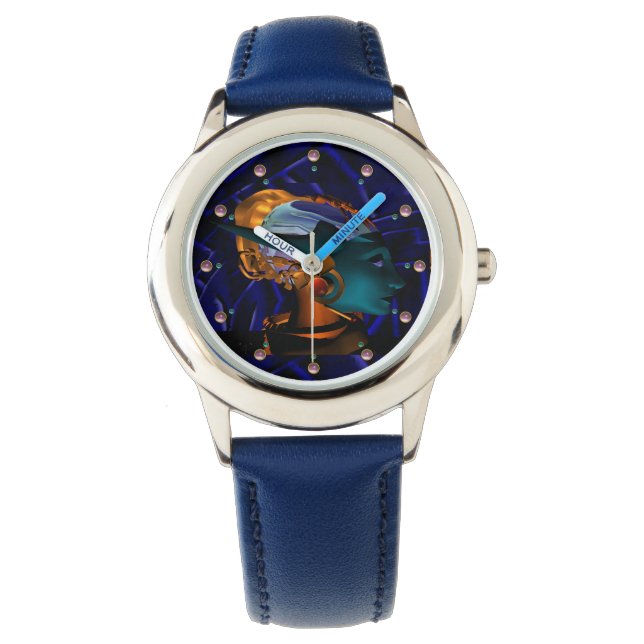 NEMES /HYPER ANDROID,Blue Science Fiction Sci-Fi Watch (Front)