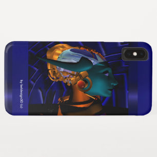 NEMES / HYPER ANDROID PORTRAIT Blue Sci Fi iPhone XS Max Case