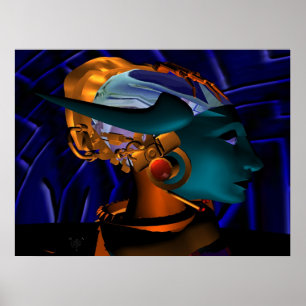 NEMES / HYPER ANDROID PORTRAIT, Science Fiction Poster
