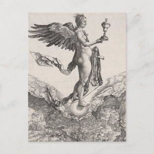 Nemesis, Engraving by Albrecht Durer Postcard