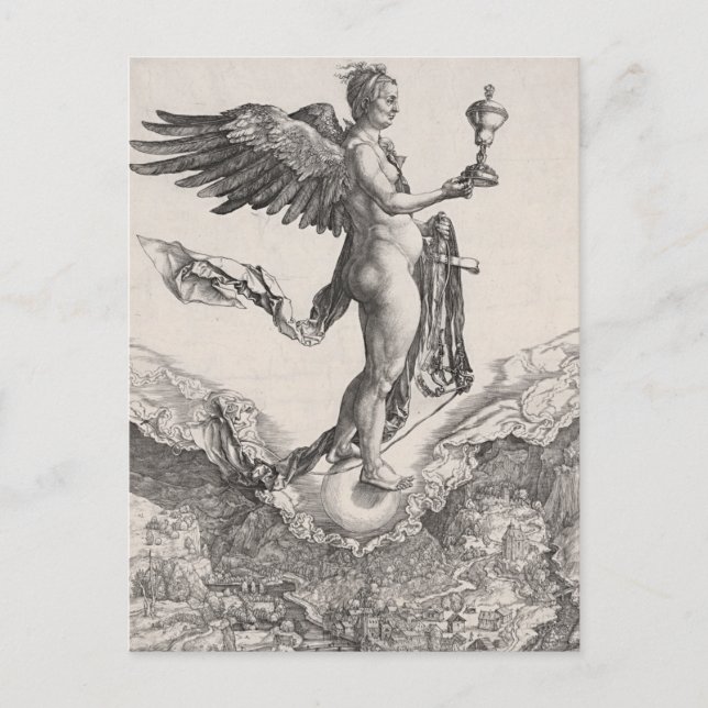 Nemesis, Engraving by Albrecht Durer Postcard (Front)