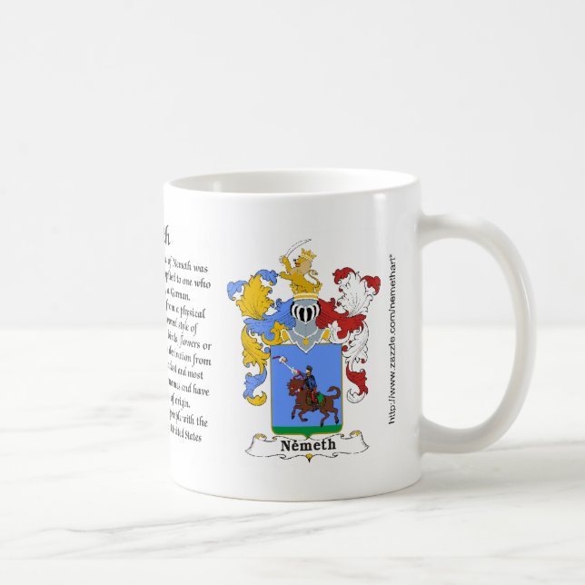 Nemeth Family Hungarian Coat of Arms mug (Right)