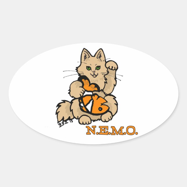 NEMO Car Stickler Oval Sticker (Front)