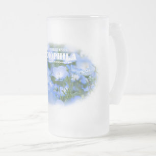 NEMOPHILA（Baby Blue Eyes） Frosted Glass Beer Mug