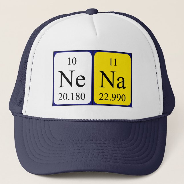 Nena periodic table name hat (Front)