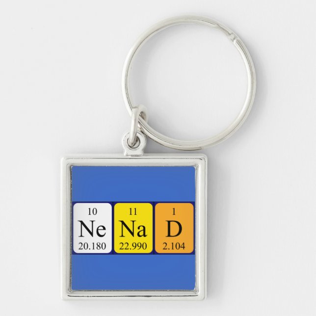 Nenad periodic table name keyring (Front)