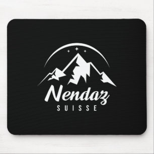 Nendaz Switzerland Ski Resort Skiing Snowboarding  Mouse Mat