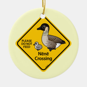 Nene Crossing Ceramic Tree Decoration