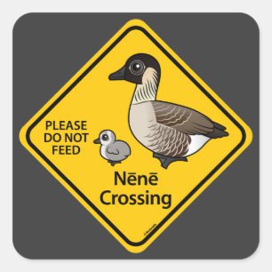 Nene Crossing Square Sticker