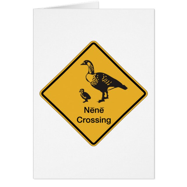 Nene Crossing, Traffic Warning Sign, Hawaii, USA (Front)