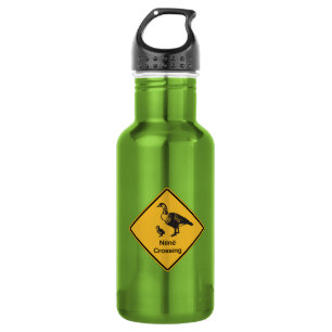 Nene Crossing, Traffic Warning Sign, Hawaii, USA 532 Ml Water Bottle