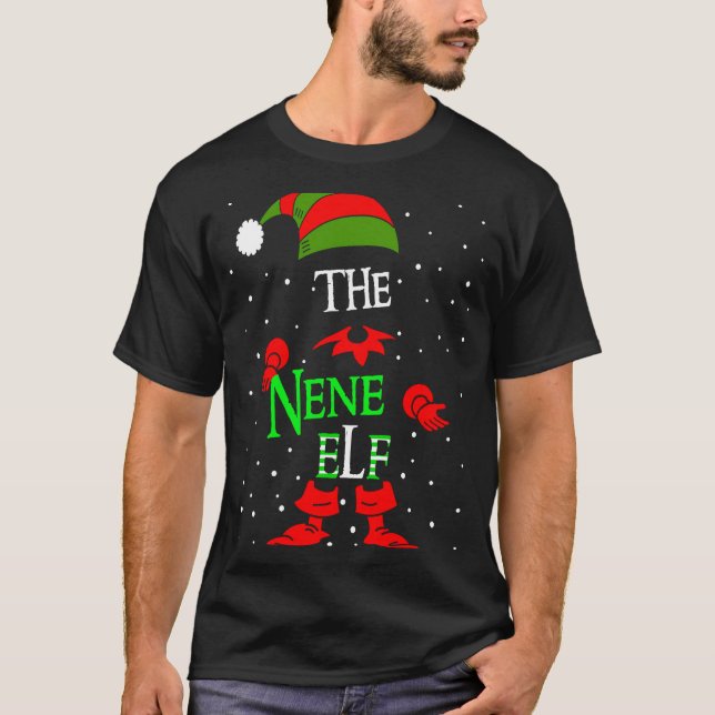 Nene Elf Group Matching Family Christmas T-Shirt (Front)