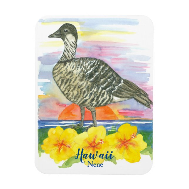 Nene Hawaiian Goose State Bird of Hawaii Magnet (Vertical)