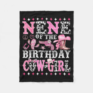 Nene Of The Birthday Cowgirl Rodeo Western Country Fleece Blanket