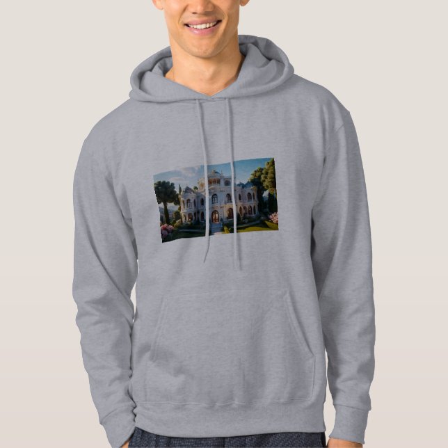 Neo-Classical Dream Palace | AI-Reimagined Archite Hoodie (Front)