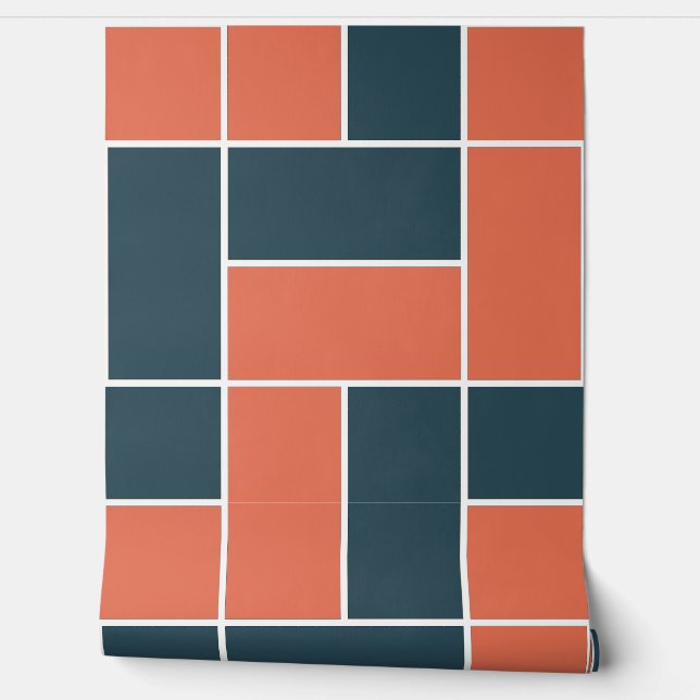 Neo Deco Geometric Wall Paper (Unrolling)