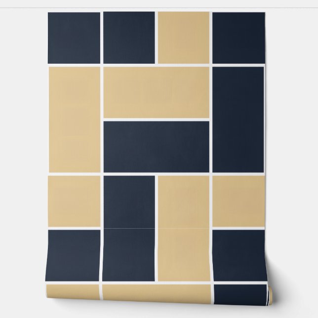 Neo-Deco Geometric Wall Paper (Unrolling)