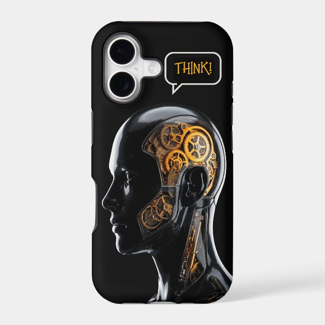 Neo Deco Golden Clockwork Cyborg Sci-Fi (Back)