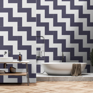 Neo-Deco Triangle Grid Wallpaper