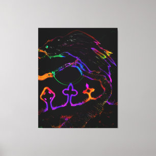 Neo-Floesence Raven Canvas Print