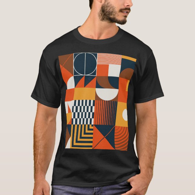 Neo geo: vintage abstract composition T-Shirt (Front)