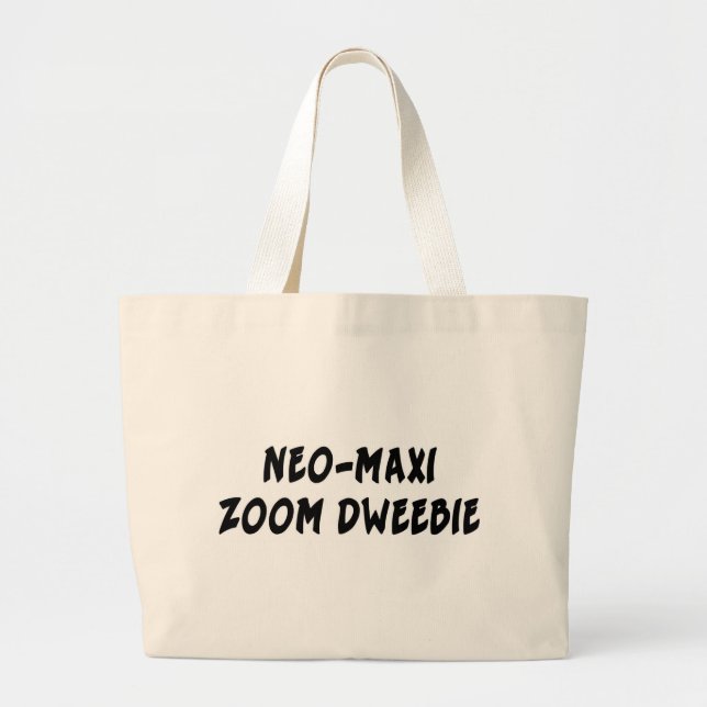 NEO-MAXI ZOOM DWEEBIE LARGE TOTE BAG (Front)