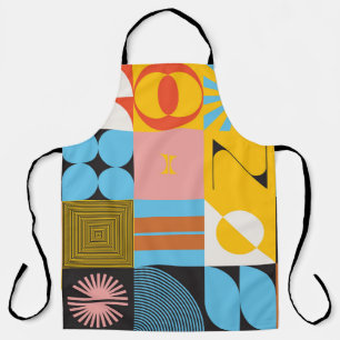 Neo Modernism artwork pattern made with abstract g Apron