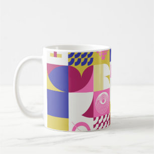 Neo Modernism artwork pattern made with abstract g Coffee Mug