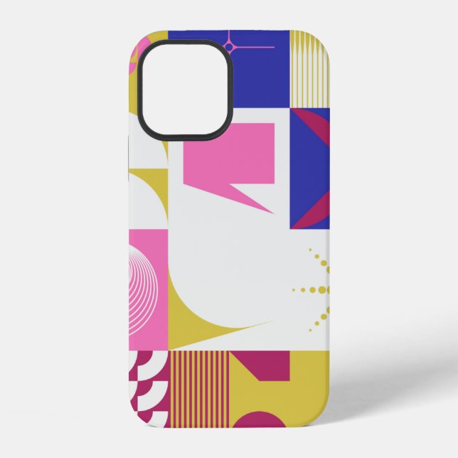 Neo Modernism artwork pattern made with abstract g iPhone Case (Back)