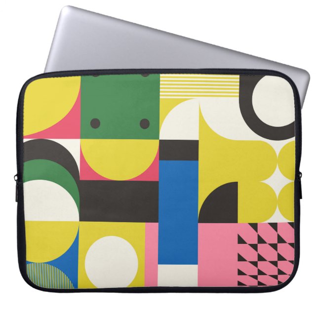 Neo Modernism artwork pattern made with abstract g Laptop Sleeve (Front)