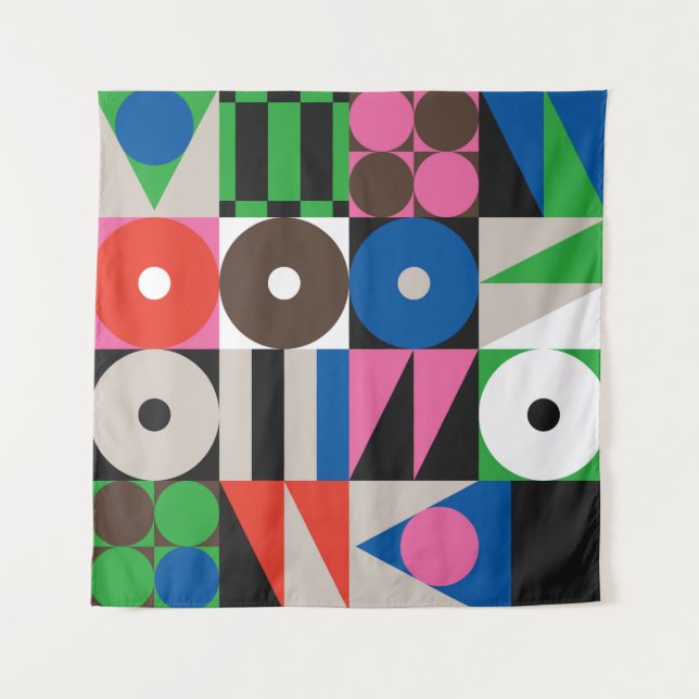 Neo Modernism artwork pattern made with abstract g Tapestry (Front)