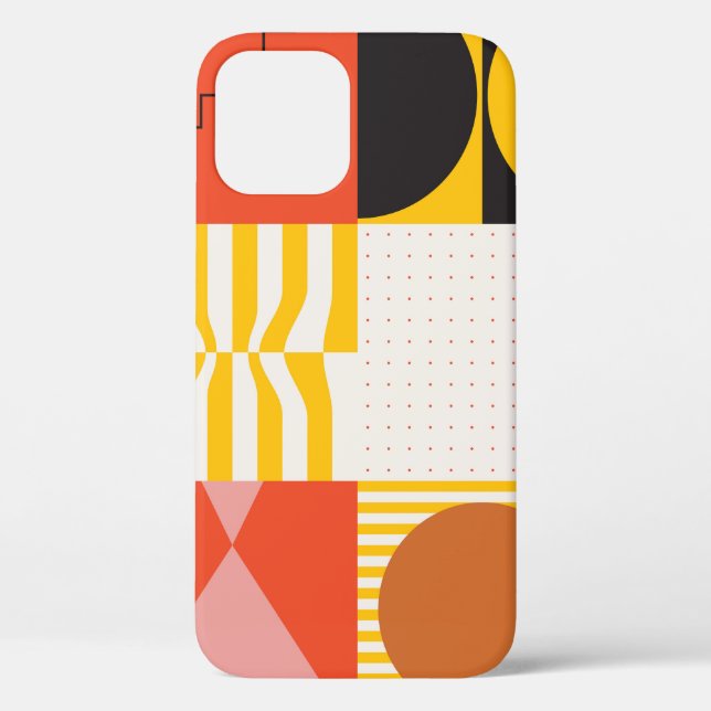 Neo Modernism artwork pattern made with abstract v Case-Mate iPhone Case (Back)