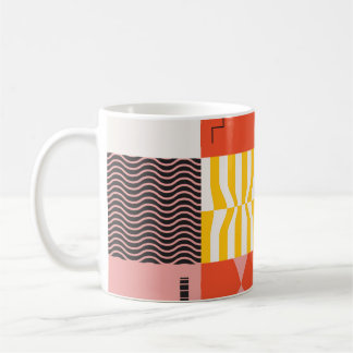 Neo Modernism artwork pattern made with abstract v Coffee Mug