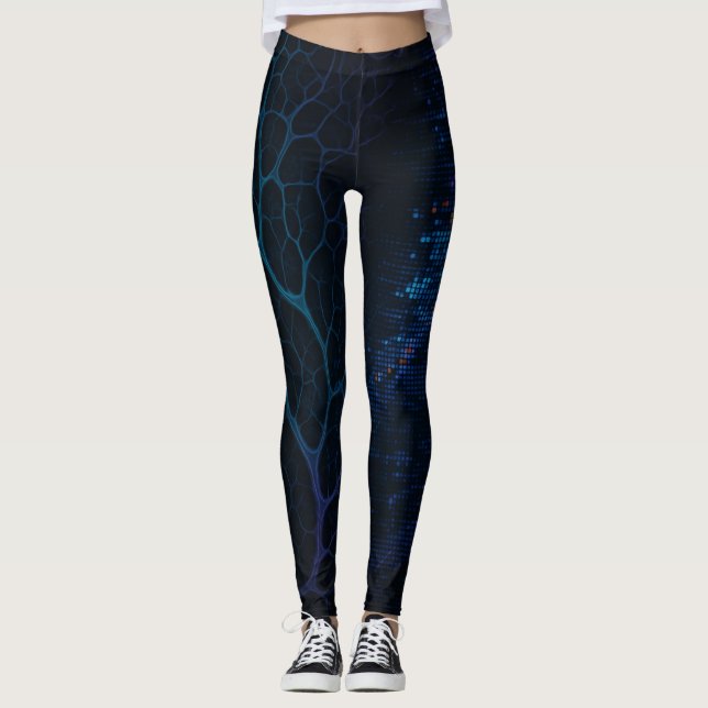 Neo-Organica – Digital Nature Reimagined Leggings (Front)